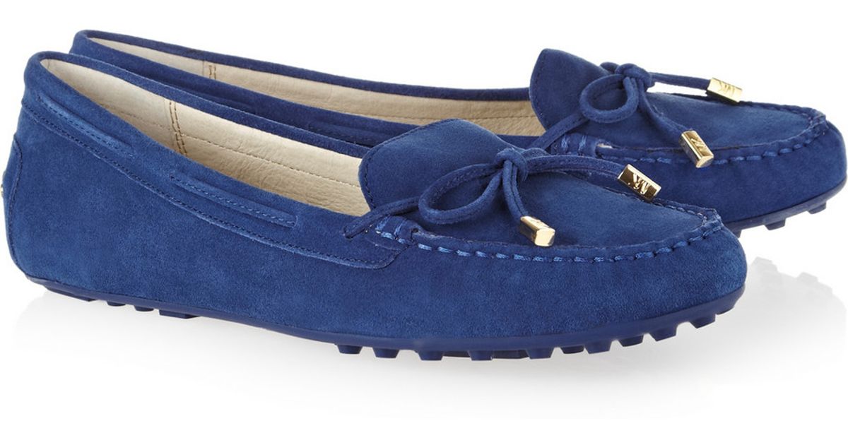 michael kors suede moccasins