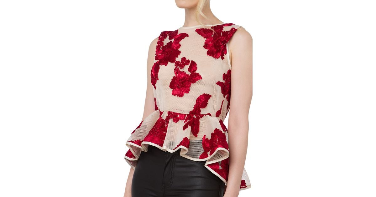 gracia peplum top