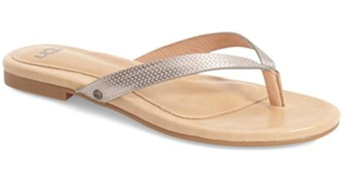 ugg braided flip flops