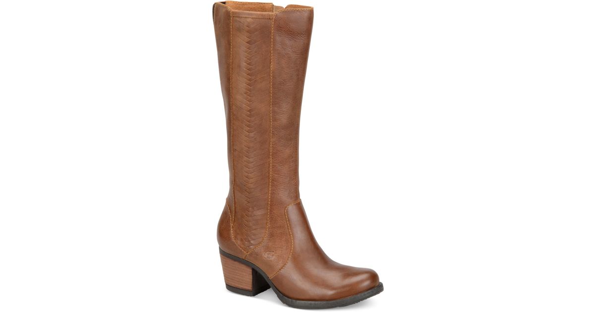 born tall leather boots