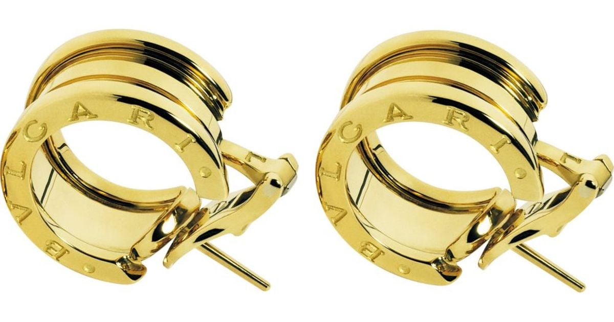 bvlgari earrings yellow gold