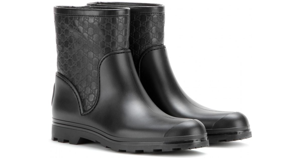 gucci rubber boots