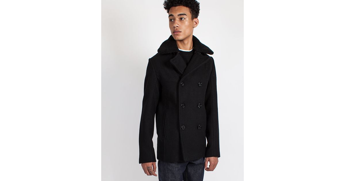 Schott Pea Coat Fashion Women S 2017 Anthracite Us 740 Peacoat
