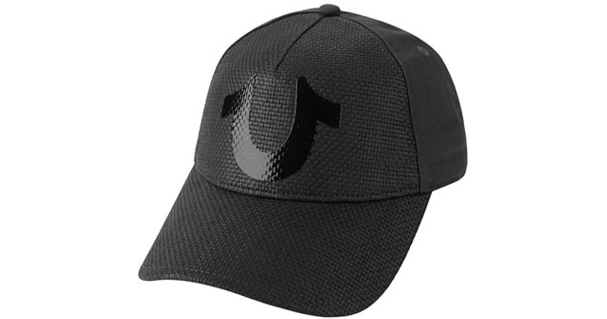 black true religion hat