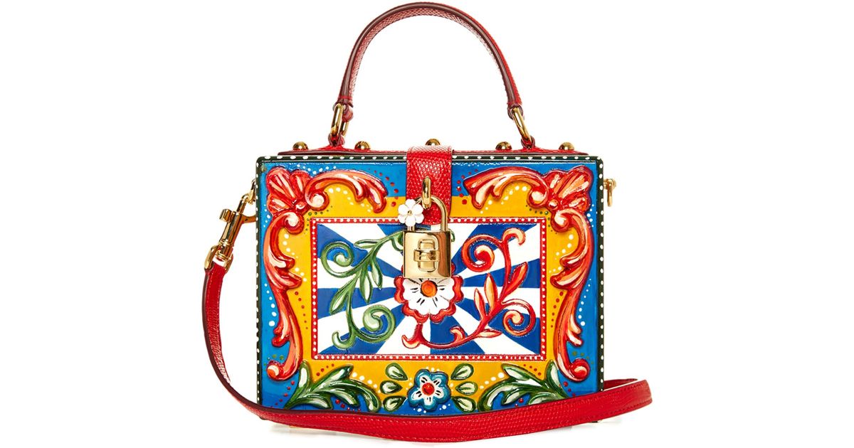Dolce Gabbana Blue lizard Daisy flower box bag - Katheley's