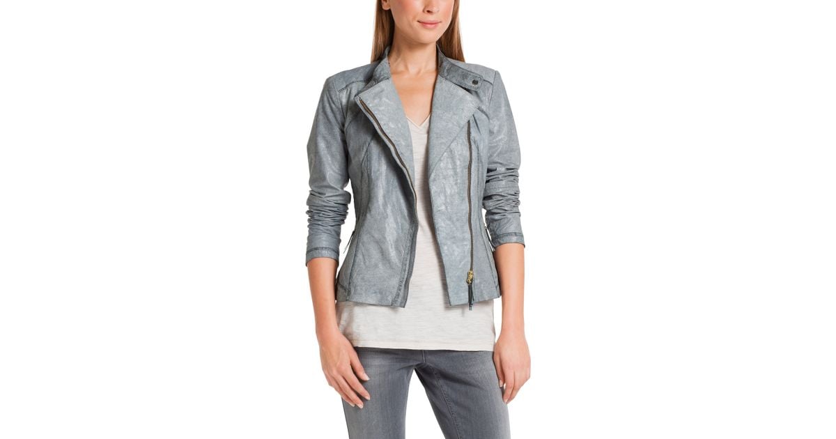 Boss Orange Leather Biker Jacket Junama In Goatskin Black Grey Lyst - Boss Orange Leather Jacket Womens Boss Orange Leather Biker Jacket Junama In Goatskin Black Grey Lyst - Boss Orange Leather Jacket Womens
