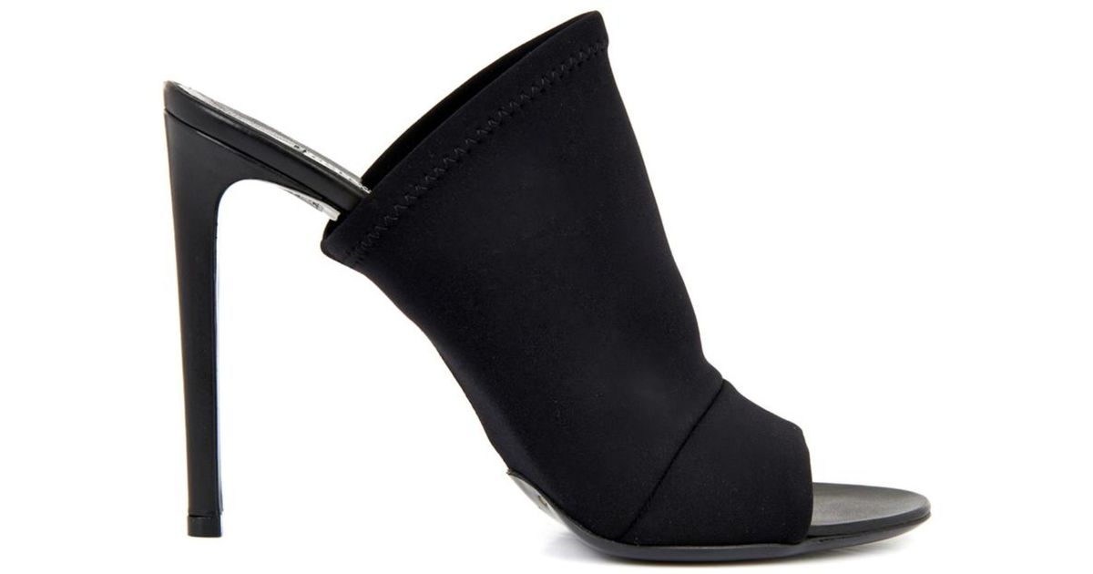 Balenciaga Neoprene Glove Mules in Black | Lyst