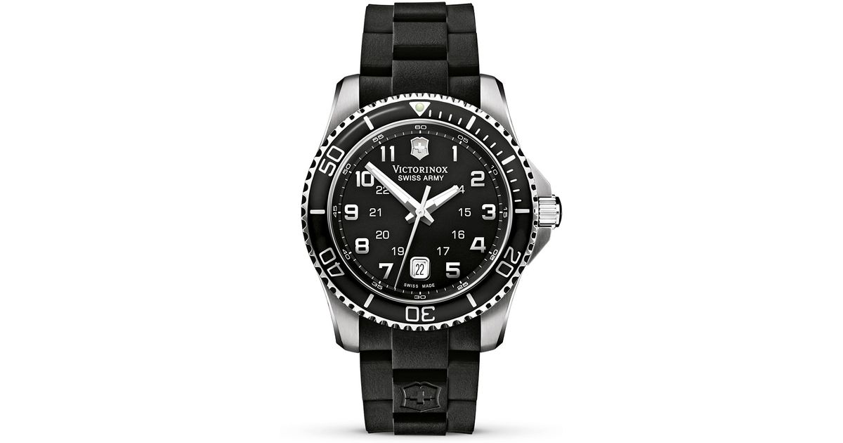 swiss army watch rubber strap