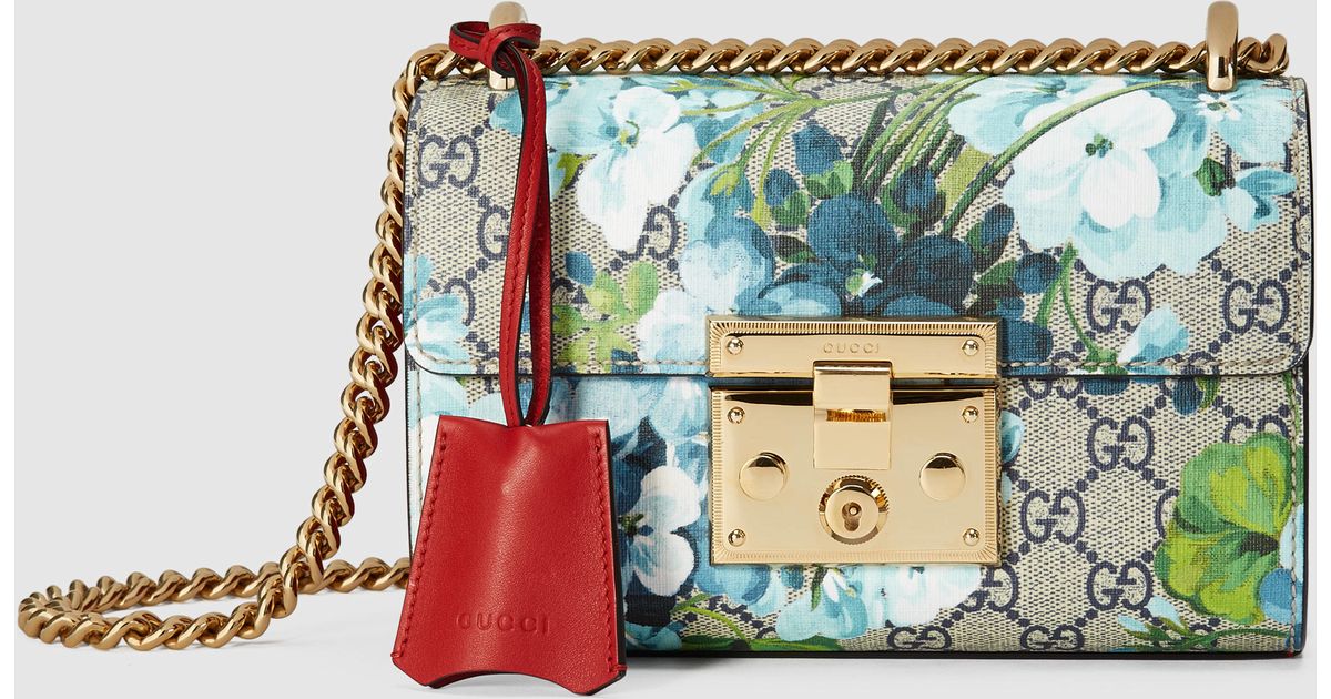 Gucci Leather Padlock Gg Blooms 