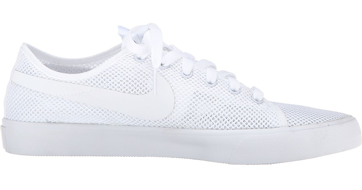 Nike Lace Primo Court Mesh in White/White (White) - Lyst