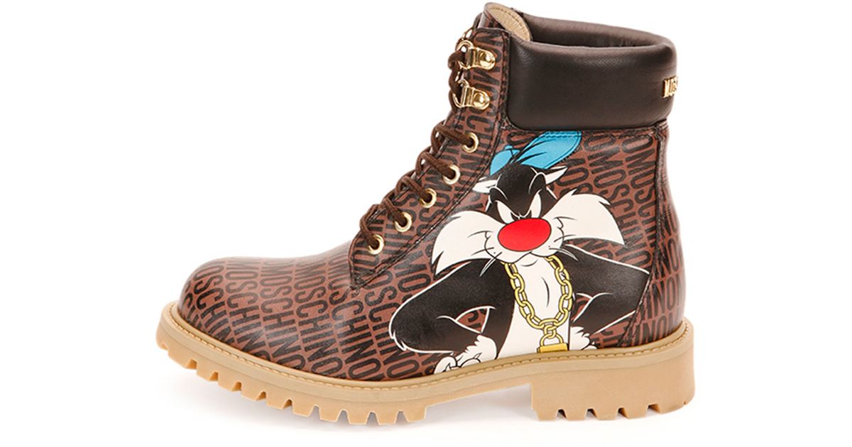 moschino looney tunes boots