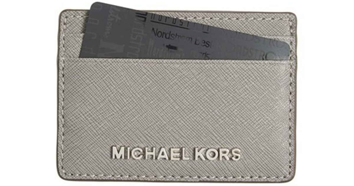 michael kors card holder grey