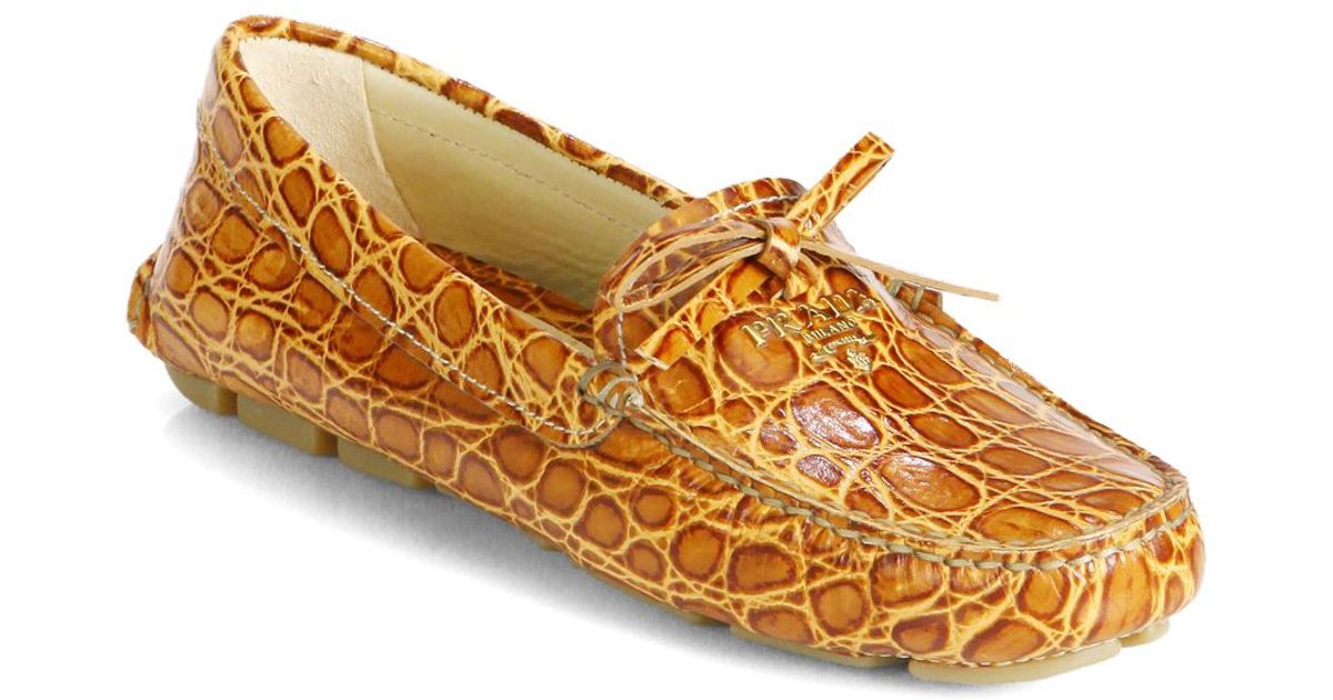 prada crocodile sneakers
