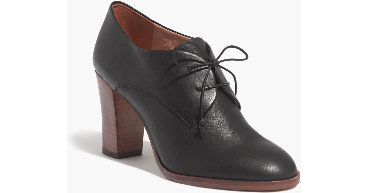 high heel oxford shoes