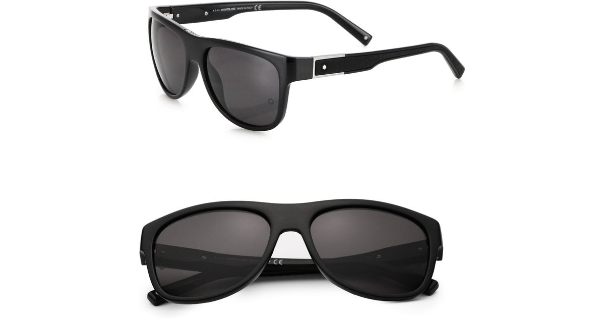Montblanc 57mm Wayfarer Sunglasses in 