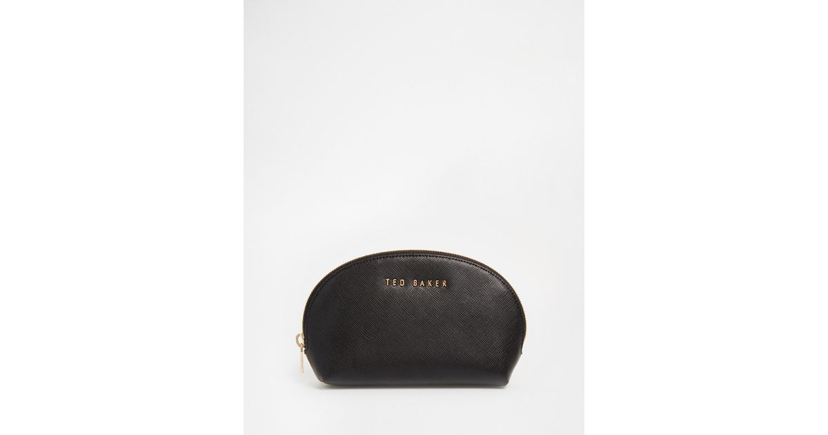 Ted Baker Color Block Dome Makeup Bag In Black Lyst