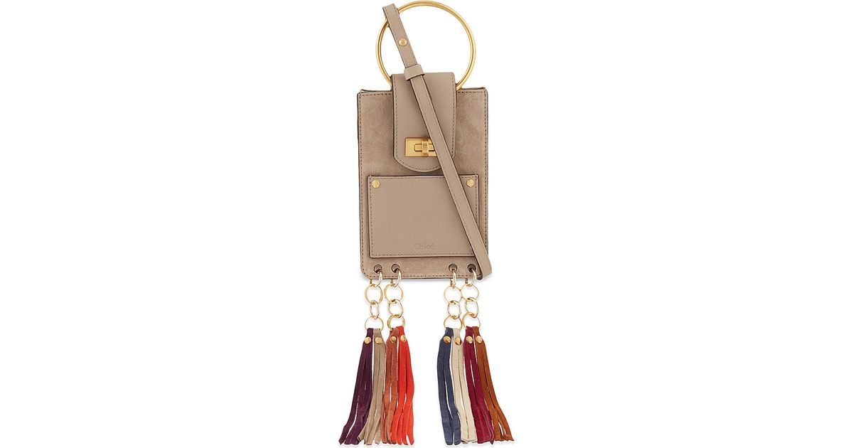 Chlo Mini Jane Shoulder Bag in Gray (Grey) | Lyst
