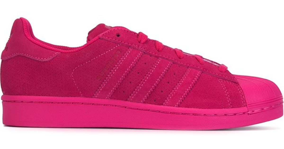 adidas superstar pink suede