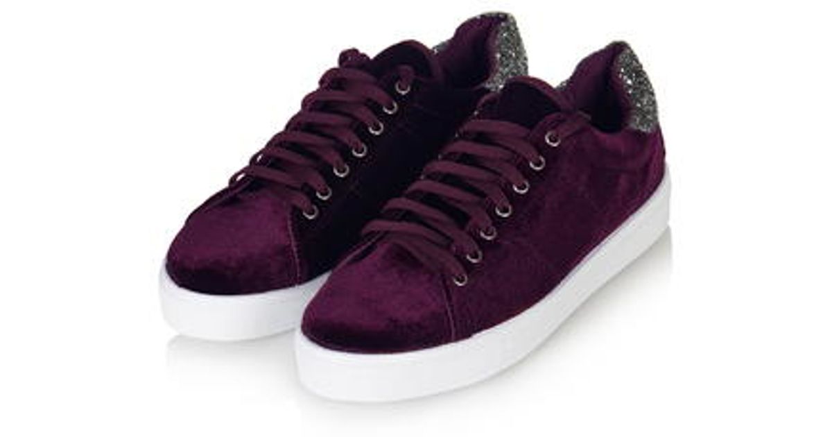 purple glitter trainers