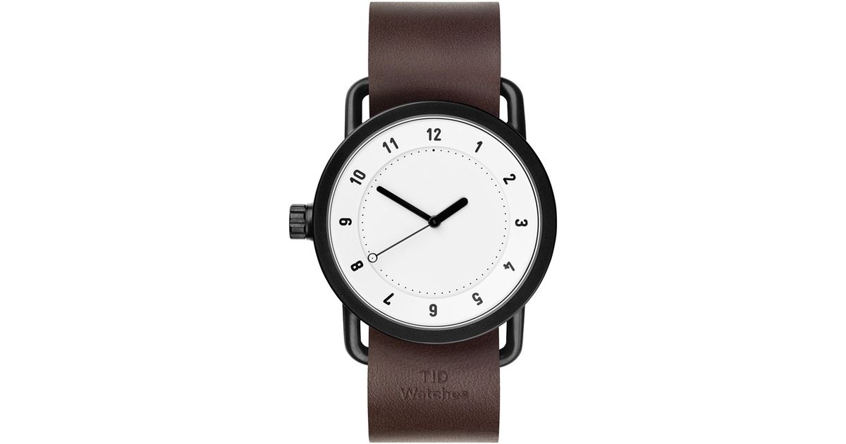 Tid Walnut Leather / White No.1 Military Wristwatch in Brown for Men Lyst