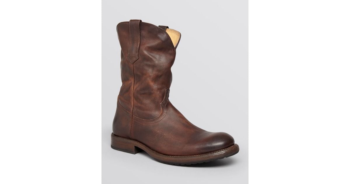 Frye Duke Roper Boots in Brown for Men 