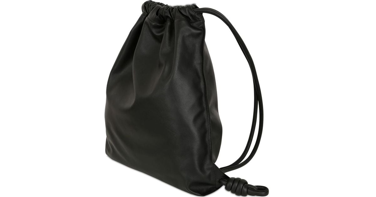 Loewe Yago Leather Backpack in Black - Lyst