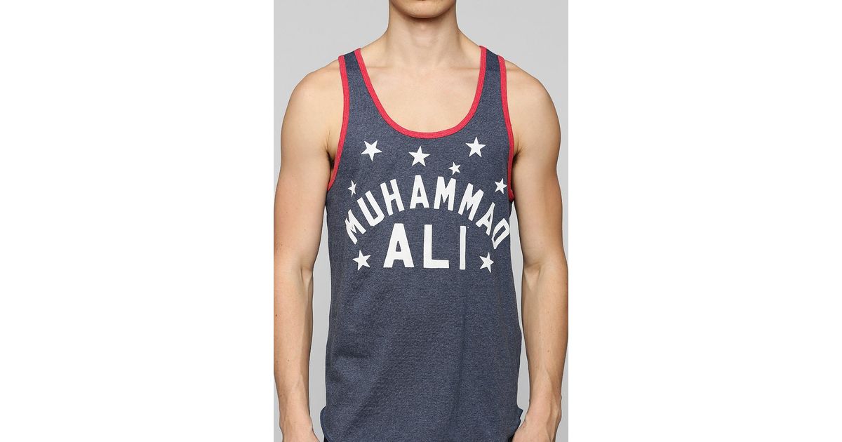 Urban Outfitters Muhammad Ali Tank Top in Blue for Men | Lyst