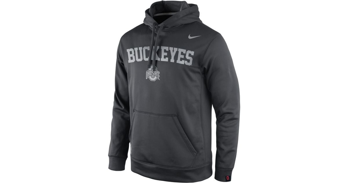 Nike Men'S Ohio State Buckeyes Platinum Ko Hoodie in Anthracite (Gray ...