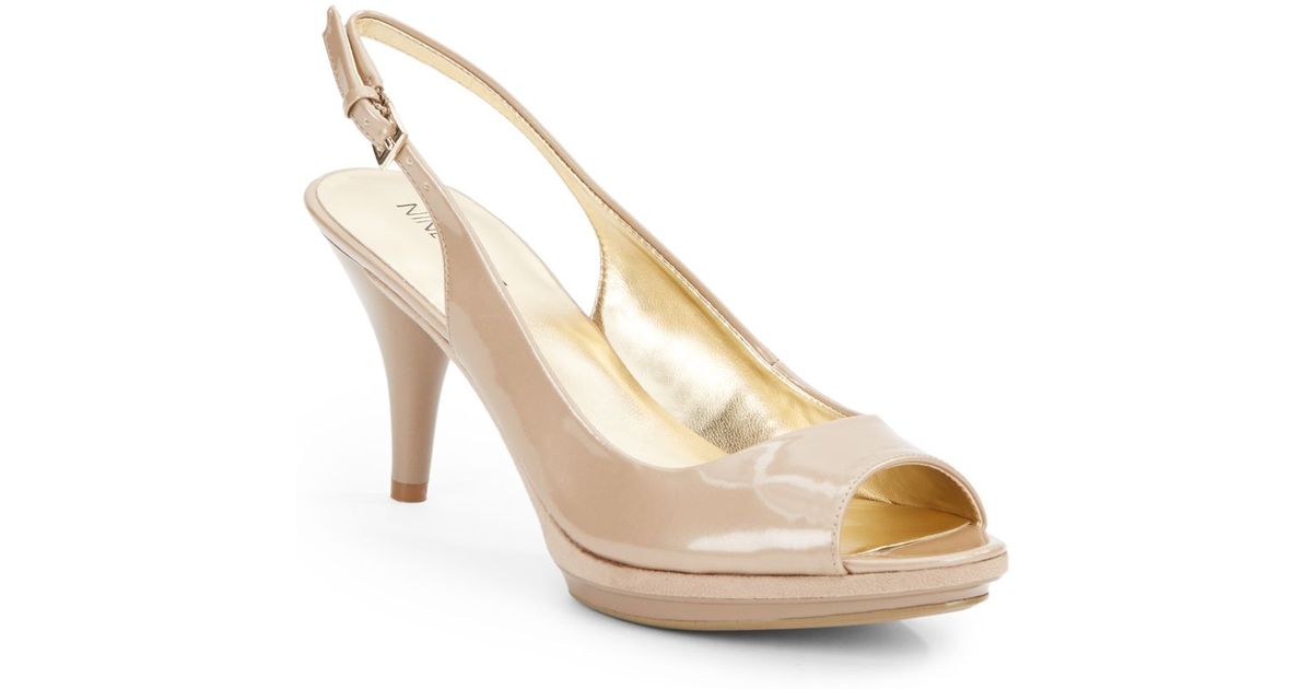 nine west slingback peep toe