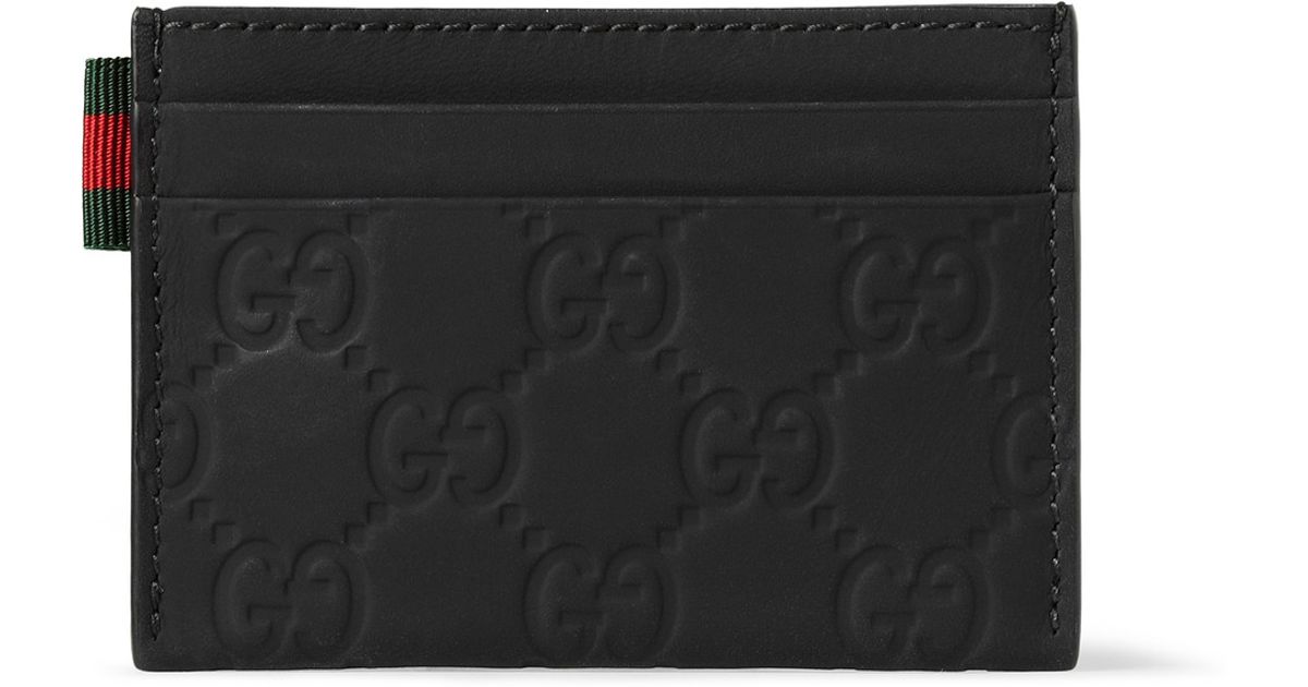 gucci embossed card holder