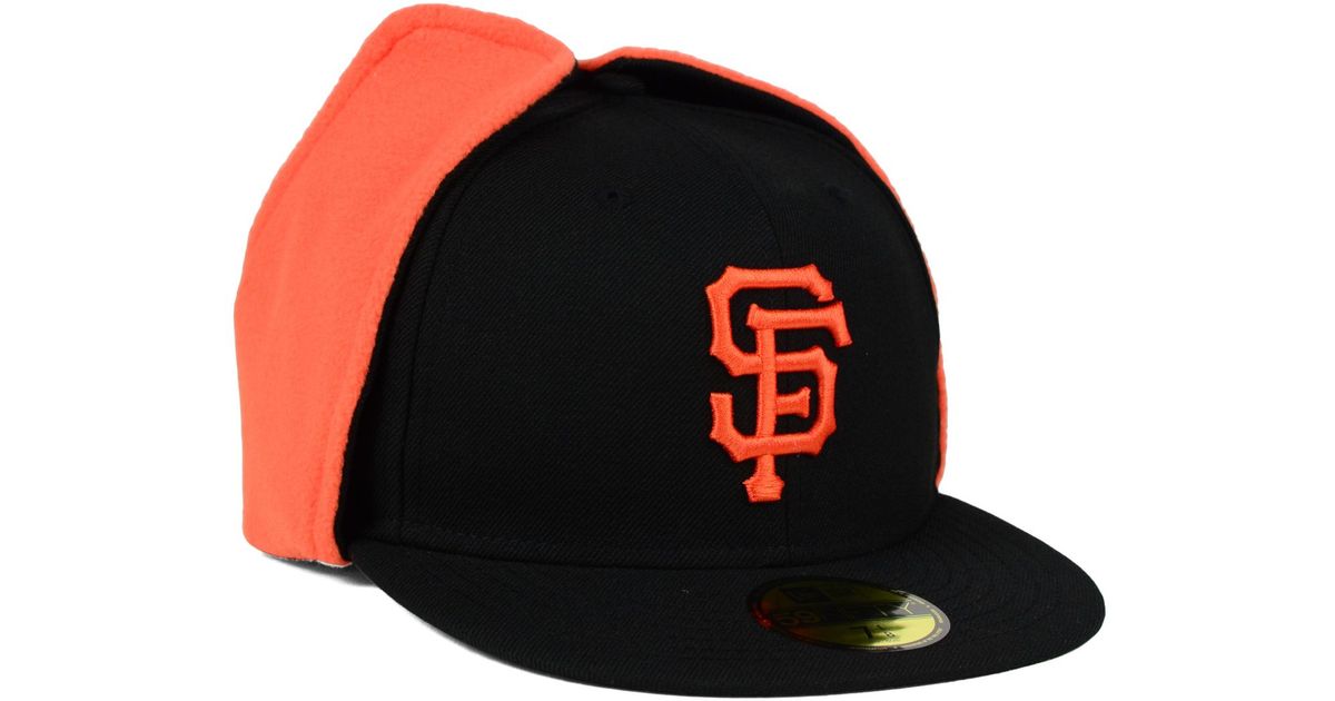 SF Giants New Era Fitted Cap in Dogpatch Black Terry