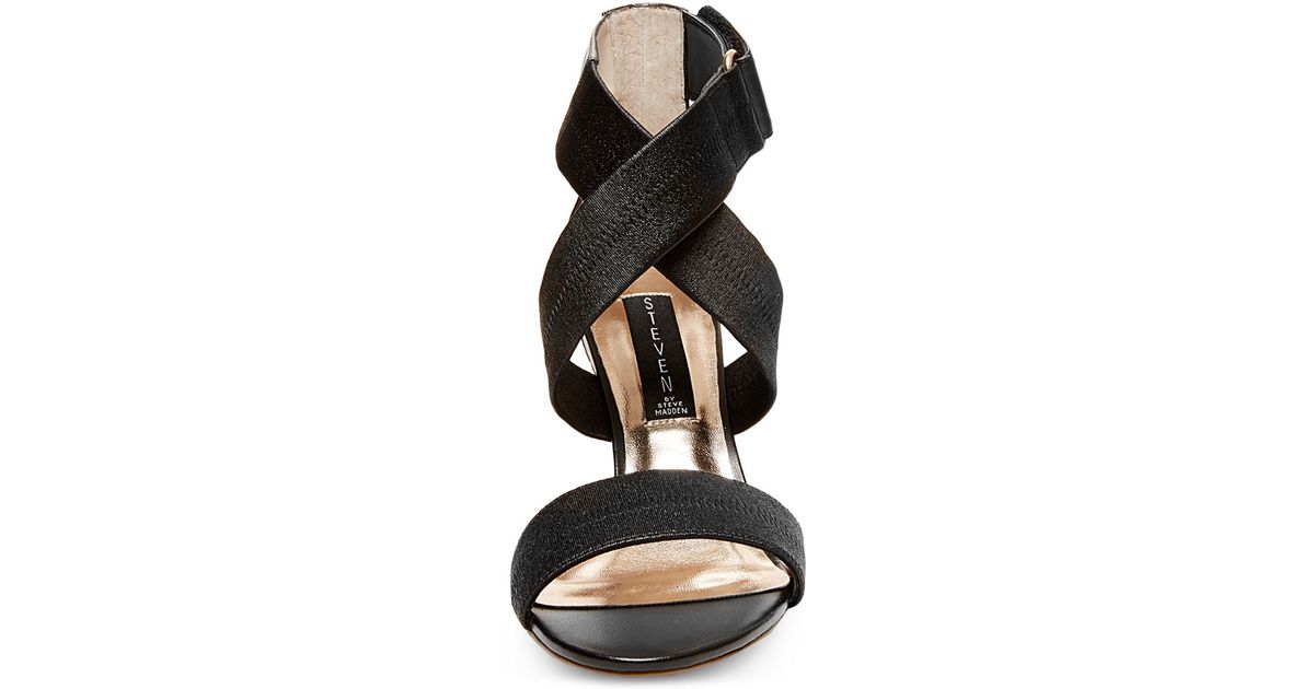 Lyst - Steven By Steve Madden Ankle-strap Sandals - Vaaale Elastic High ...
