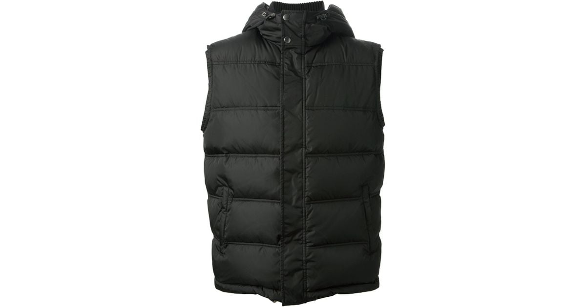 Gucci Padded Gilet in Black for Men - Lyst