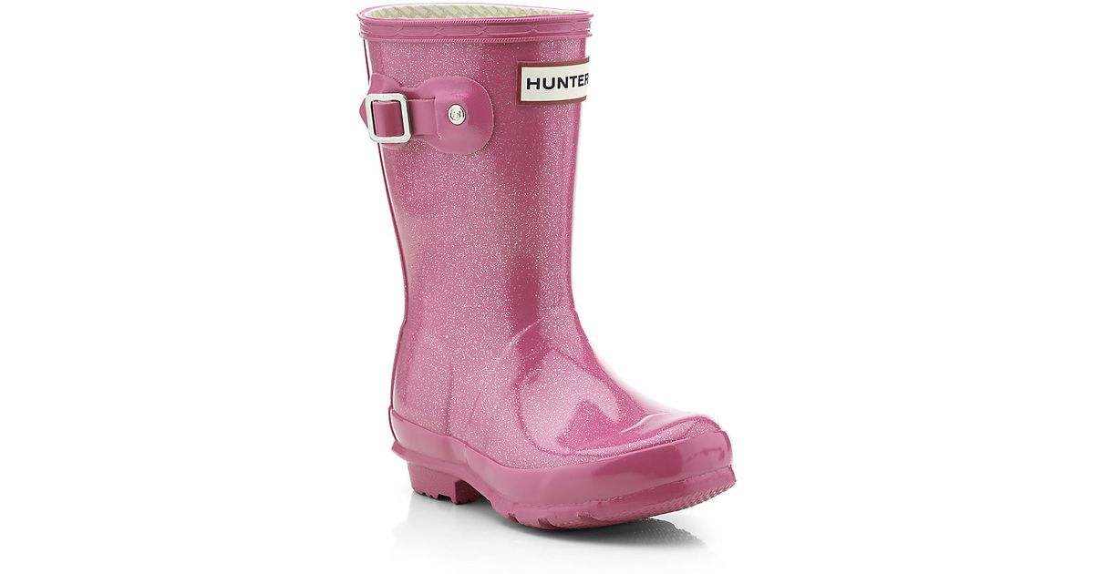 kids glitter wellies