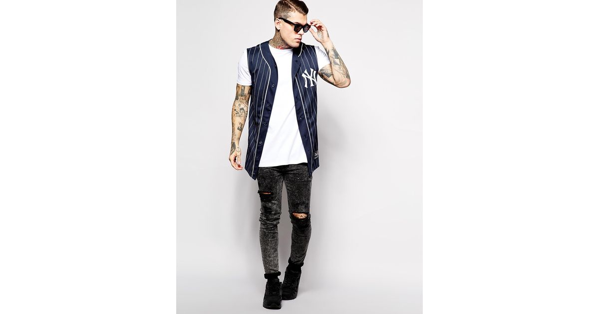sleeveless baseball jersey