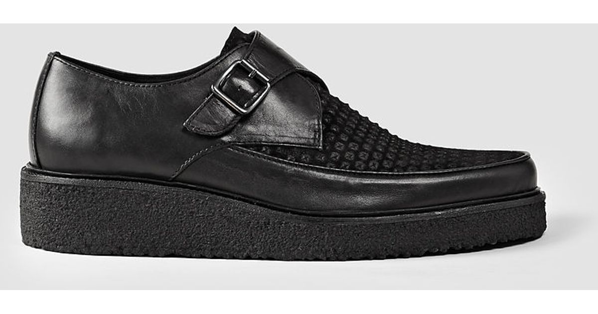 AllSaints Aspect Shoe in Black for Men Lyst