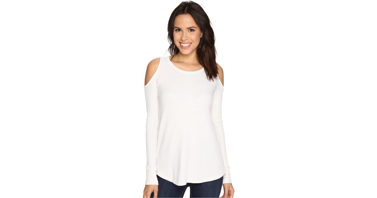 splendid cold shoulder top