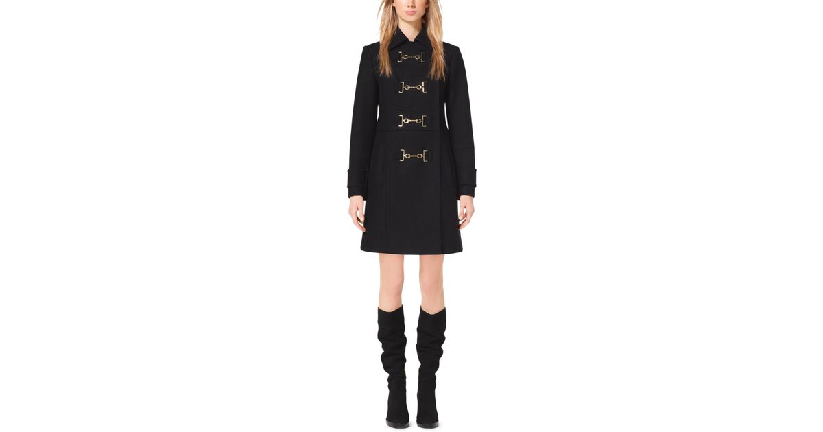 michael kors wool melton coat
