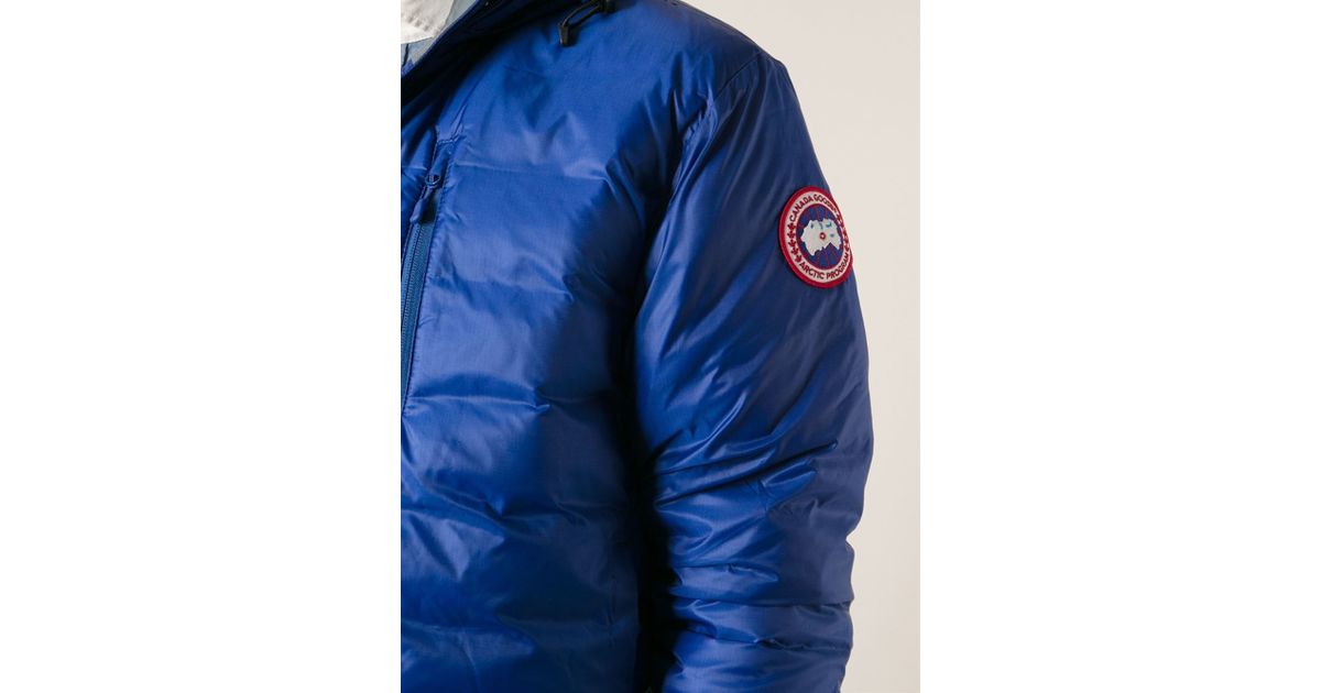 Canada Goose Lodge Hoody Padded Jacket in Blue for Men - Lyst