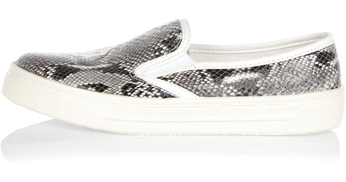 snake print plimsolls