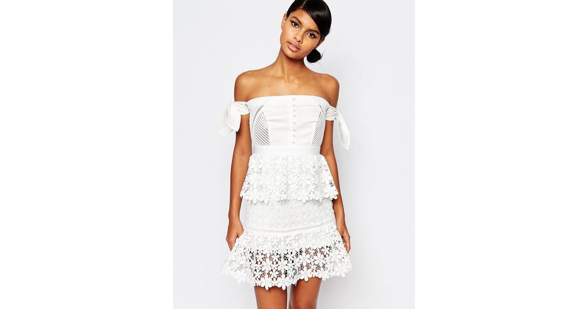 self portrait bardot dress