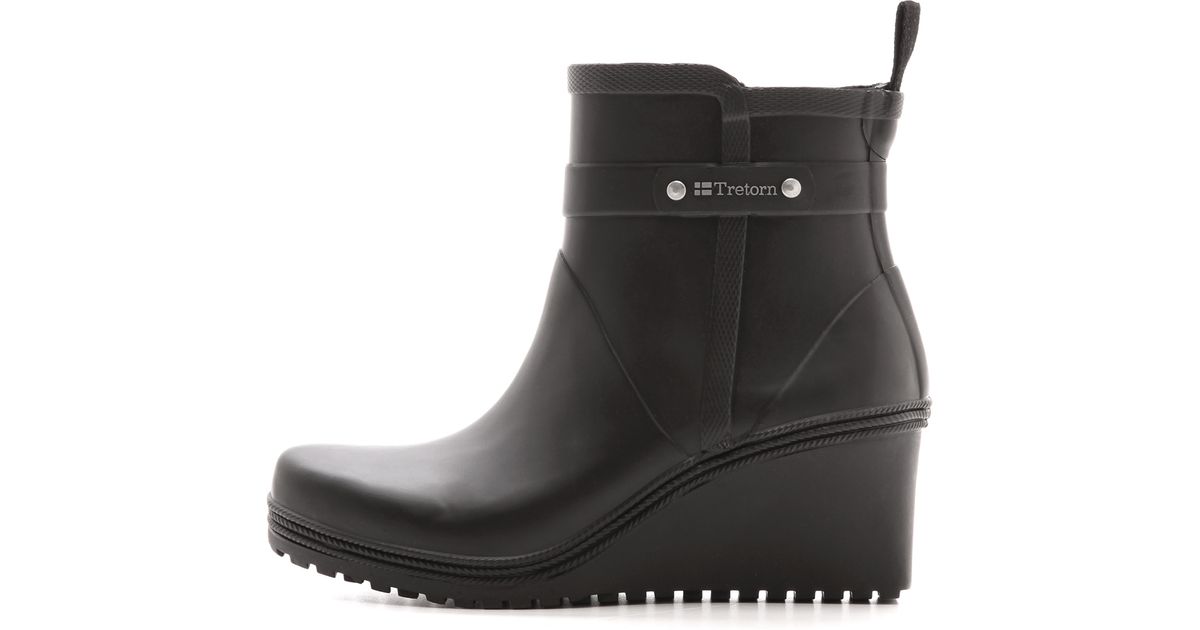 tretorn wedge rain boots