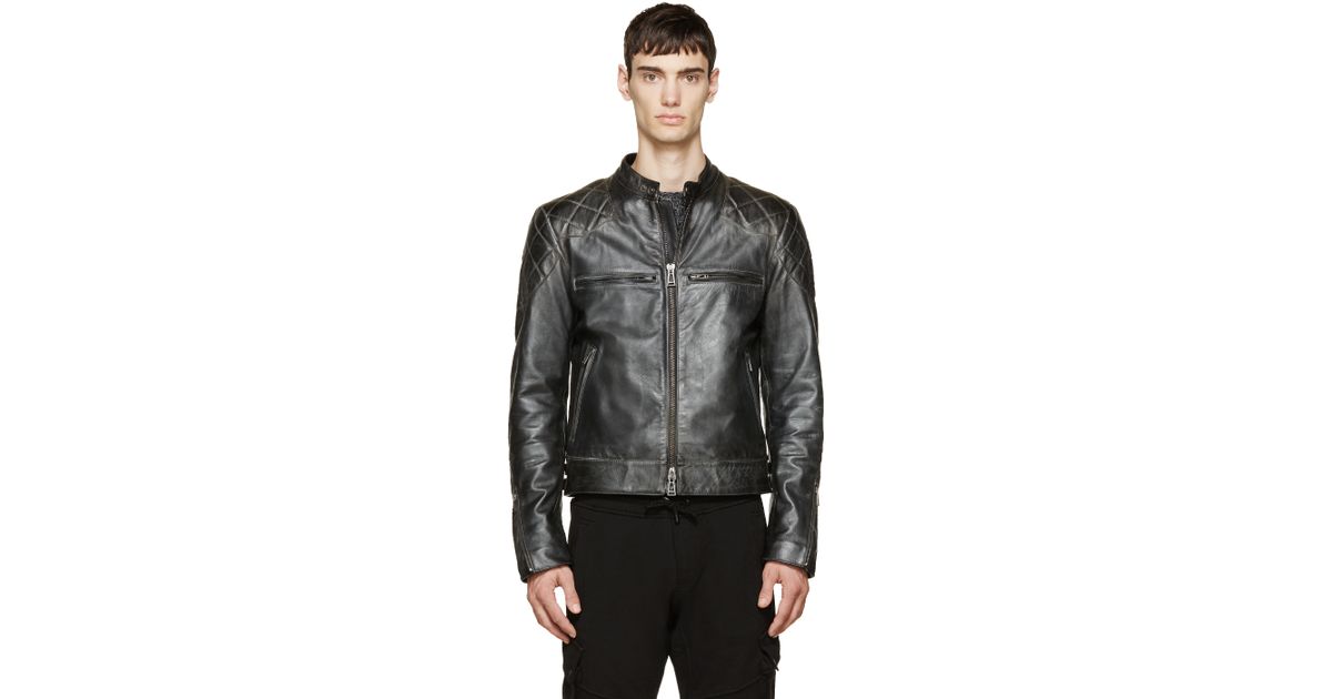 Belstaff Black Vintage Leather David Beckham Edition Jacket for Men | Lyst