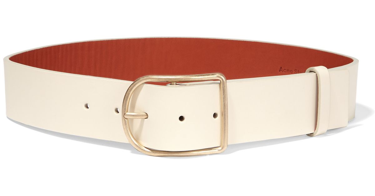 Acne Studios Leather Waist Belt in Cream (Natural) Lyst