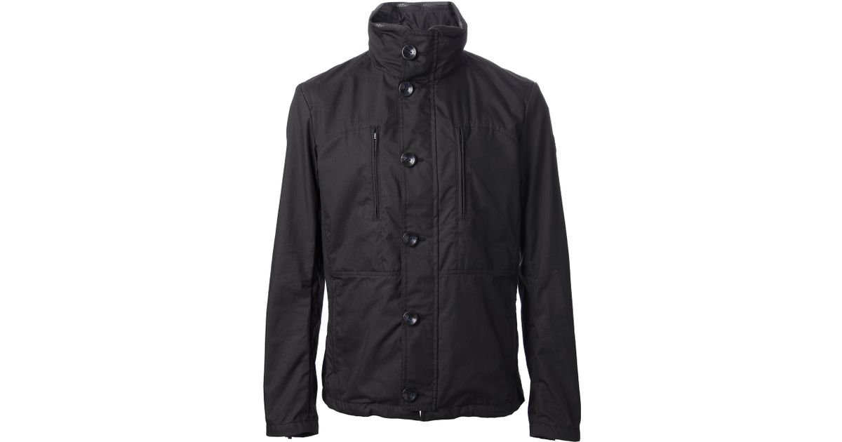Armani Jeans Button Up Jacket in Blue for Men | Lyst
