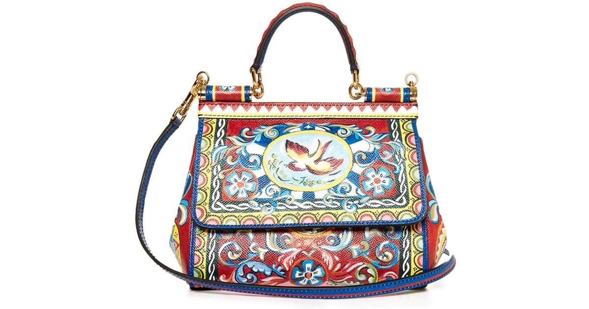 Dolce Gabbana Red Leather Soft Miss Sicily Bag - ShopperBoard