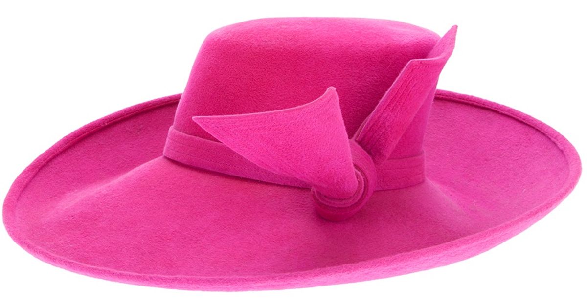 hot pink wide brim hat