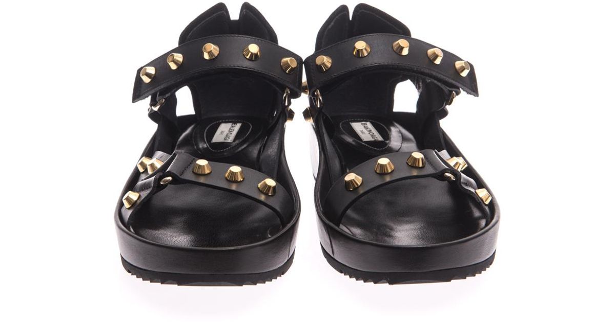 balenciaga arena studded sandals