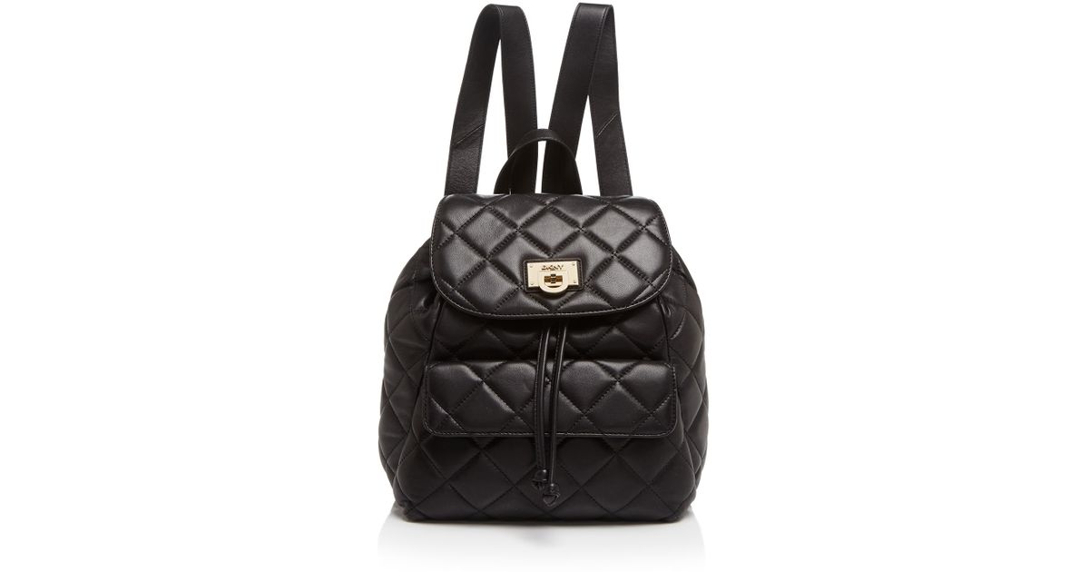 DKNY Backpack Quilted in Black Lyst