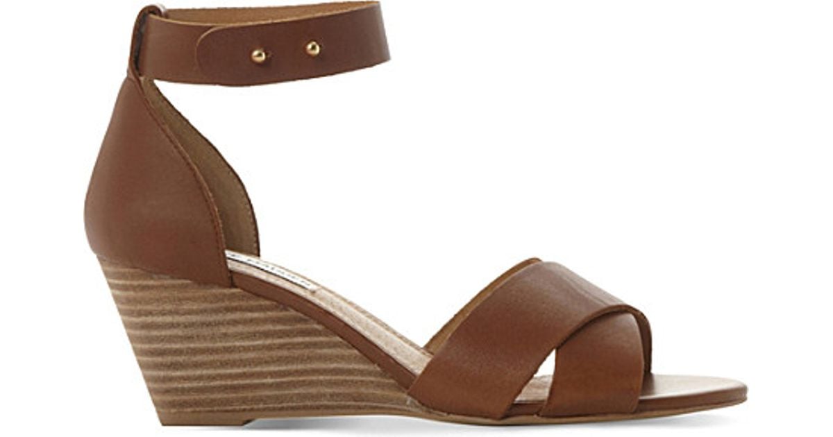 tan leather wedges uk